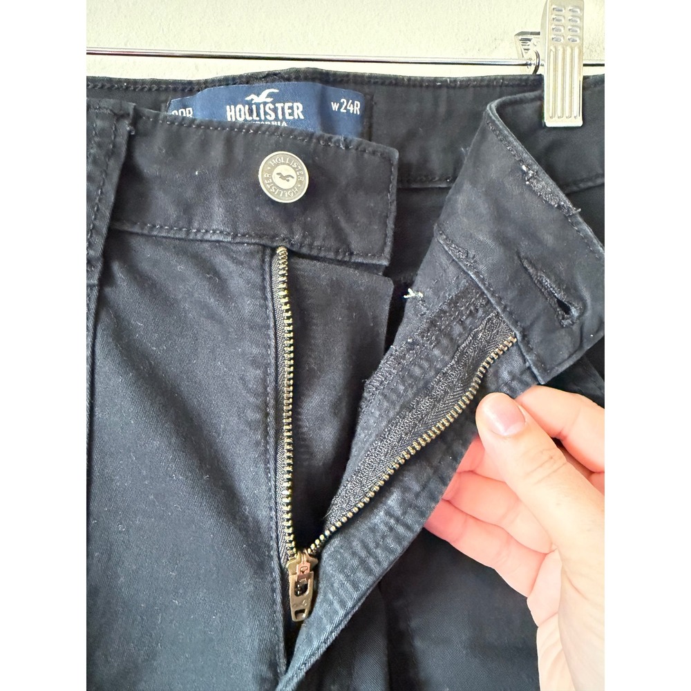 Hollister Cargo Pants 00R Black Ultra High-Rise Baggy Utility Pants - Picture 10 of 10